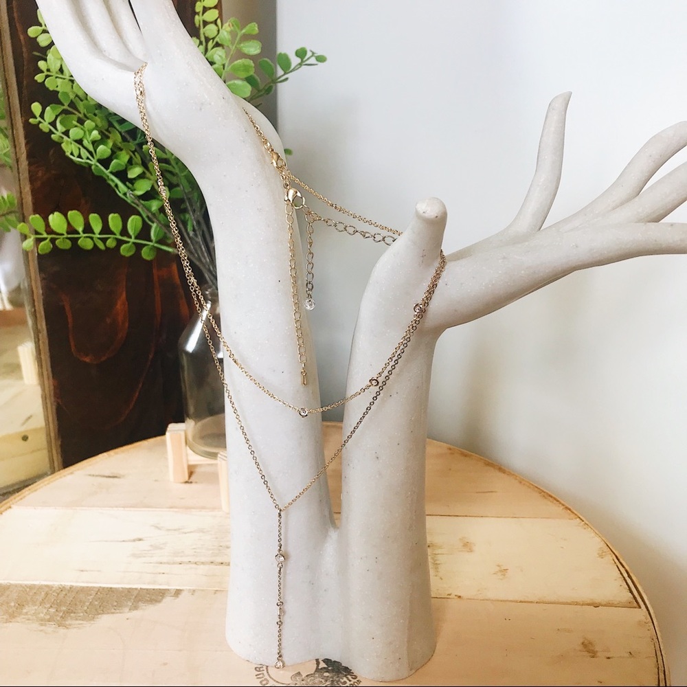 Two-Piece Teardrop Necklace